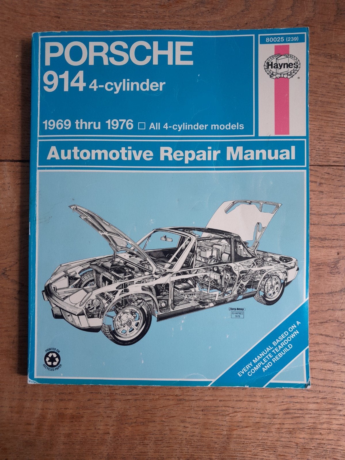 Porsche 914 4-cilinder Reparatiehandleiding Haynes, Boeken, Gelezen, Ophalen of Verzenden, J H Haynes and Peter Ward, Porsche
