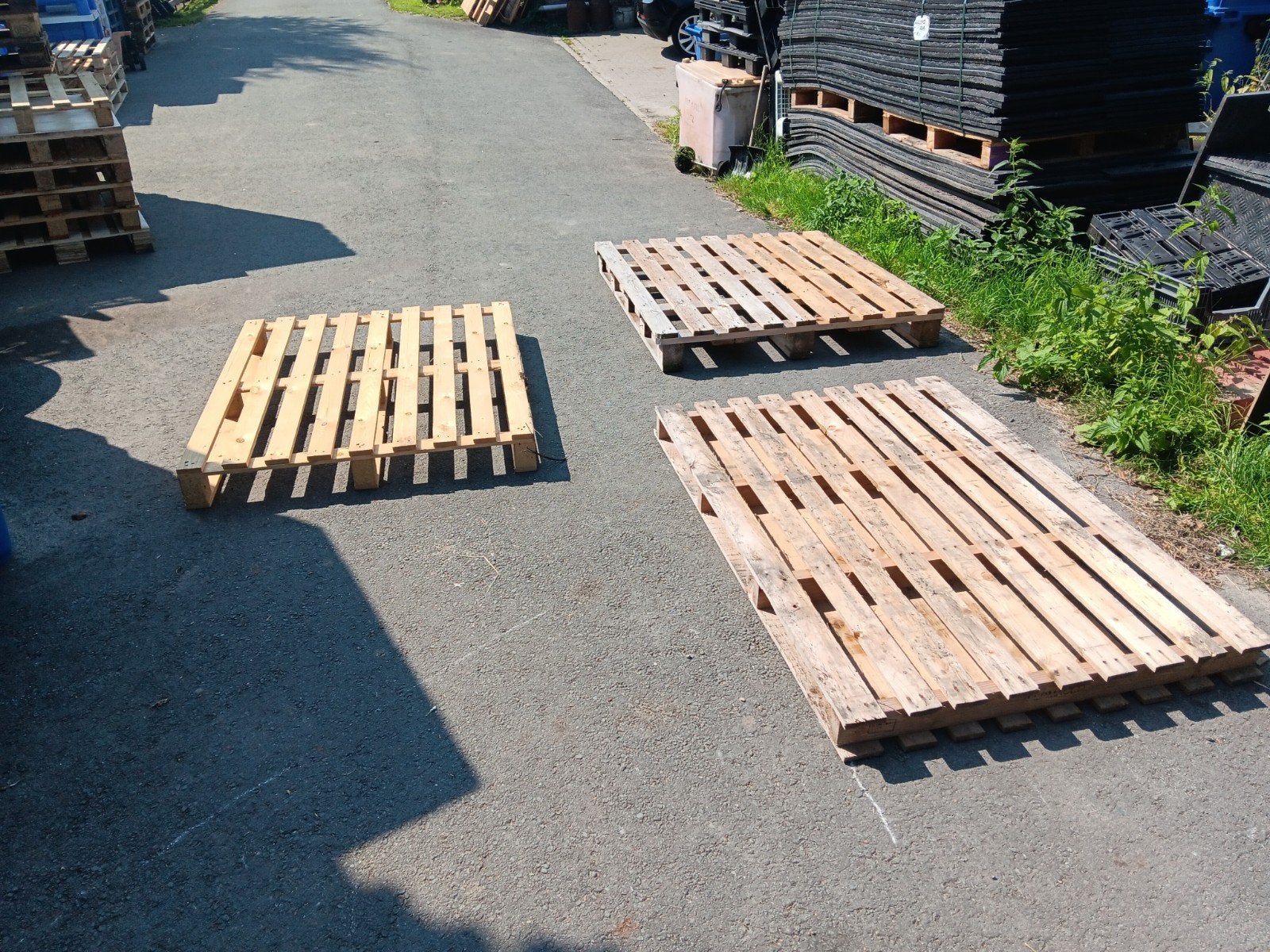 Grote houten pallets, Doe-het-zelf en Verbouw, Hout en Planken, Ophalen, Gebruikt, 50 mm of meer, Overige houtsoorten