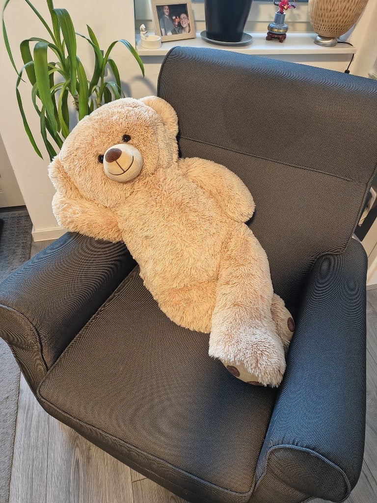 Teddybeer groot 90 cm, Kinderen en Baby's, Ophalen, Overige merken, Beer, Zo goed als nieuw
