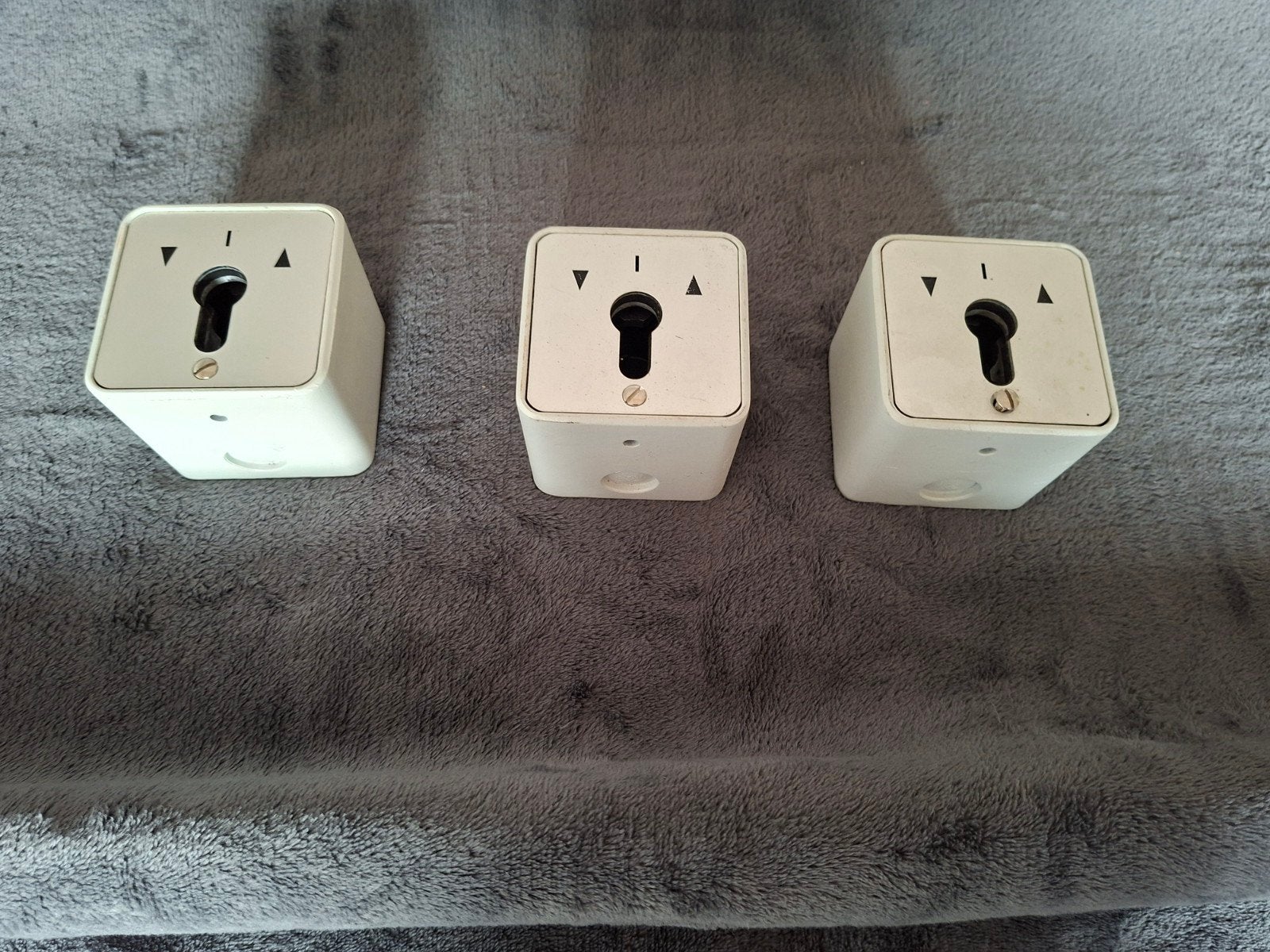 opbouw sleutelschakelaar 3 keer, Ophalen, Slot