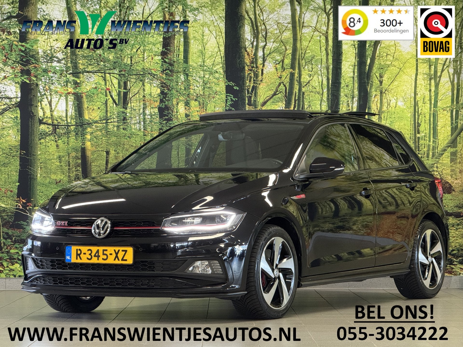 Volkswagen Polo 2.0 TSI GTI | Panoramadak | Beats Audio | Ri, Auto's, Stof, Gebruikt, 1984 cc, Zwart