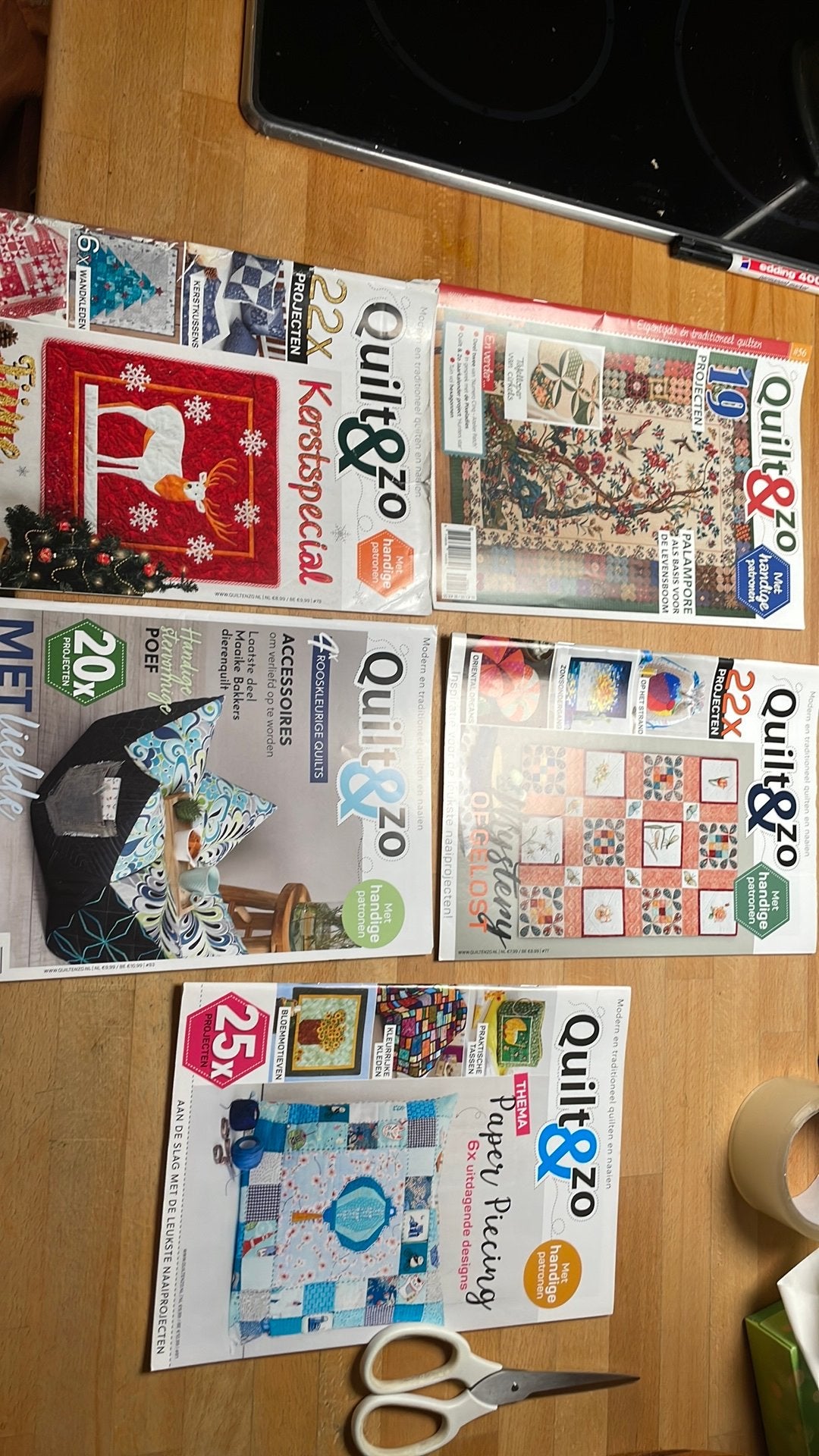 5 stuks quilt & zo magazine, Ophalen of Verzenden, Gelezen, Overige typen