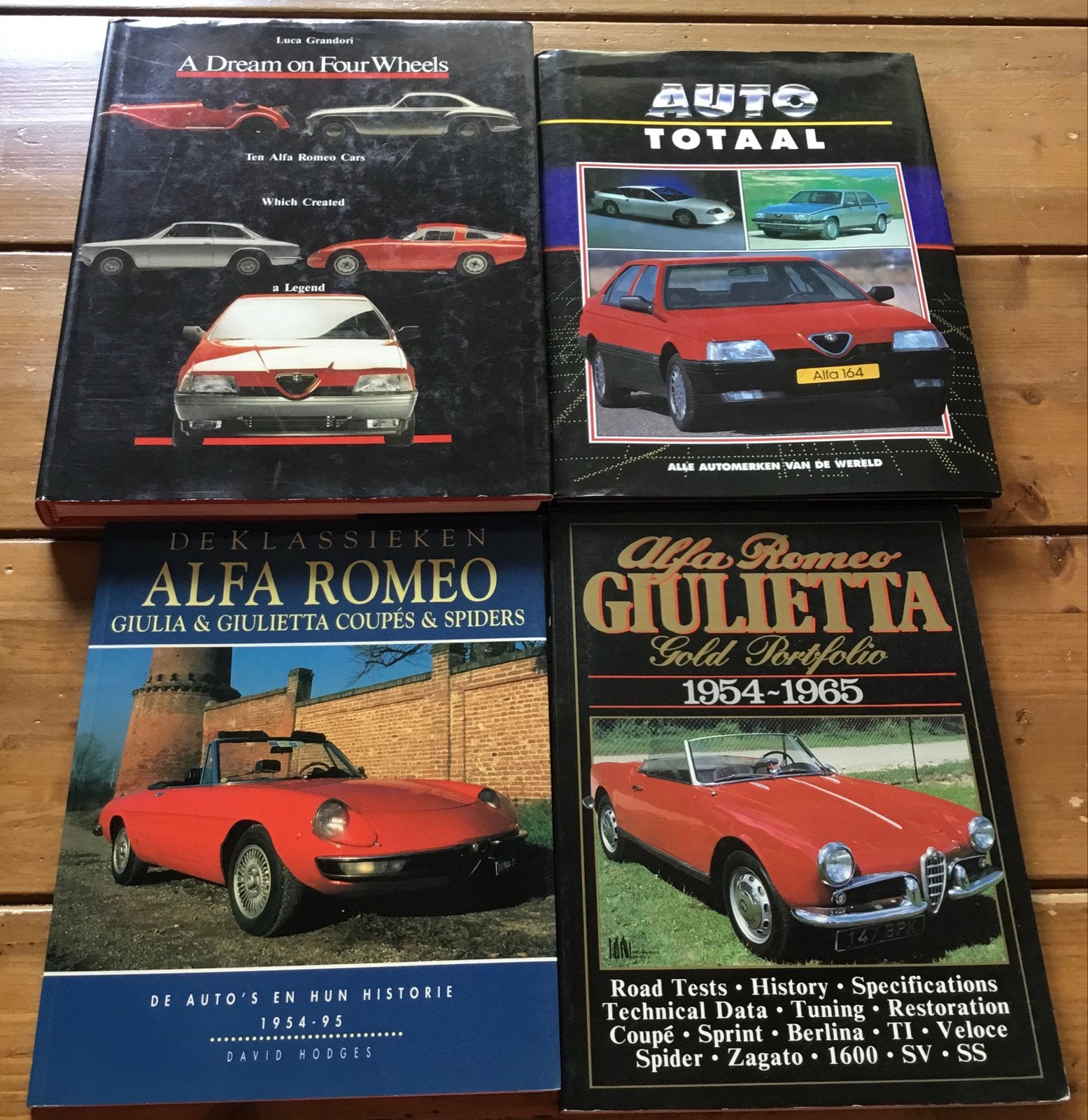 4 ALFA ROMEO BOEKEN: GESCHIEDENIS, MODELLEN & MEER, Ophalen of Verzenden, Gelezen, Alfa Romeo