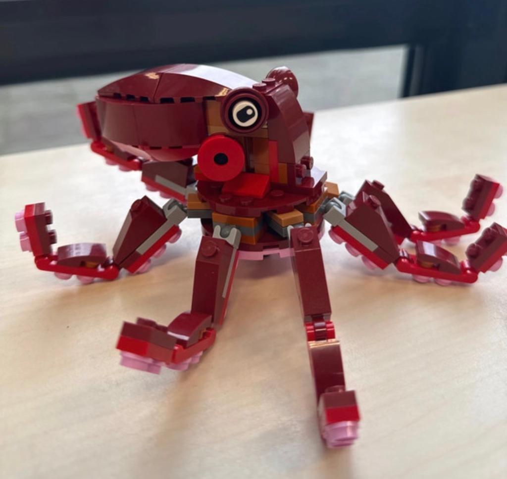 Lego Octopus - Rode inktvis van Lego, Gebruikt, MOC (eigen creatie), Overige thema's, Lego
