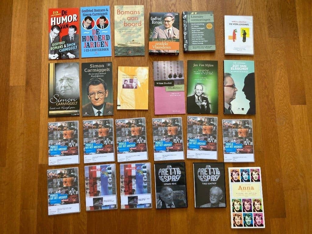 44 Godfried Bomans Simon Carmiggelt Elsschot etc. DVD's CD's, Vanaf 16 jaar, Zo goed als nieuw, Bonusmateriaal, Ophalen of Verzenden