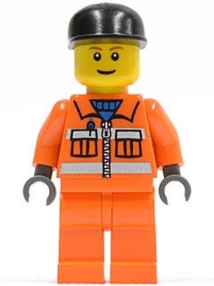LEGO City cty0051 Sanitary Engineer 3 - Orange Legs, City, Lego, Nieuw, Ophalen of Verzenden