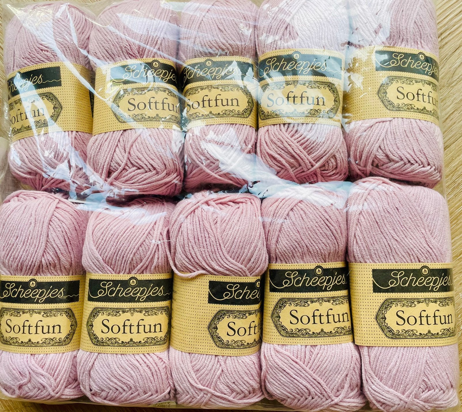 Scheepjes Softfun 10 bollen kleur Blossom, Ophalen of Verzenden, Nieuw, Breien of Haken, Wol of Garen