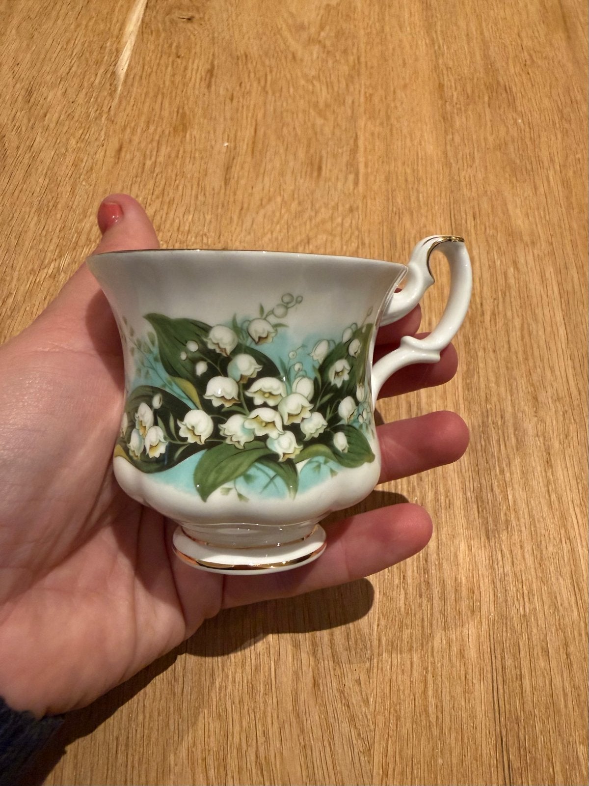 Royal Albert Flower of the Month Mei Lelietje-van-dalen kopj, Ophalen of Verzenden