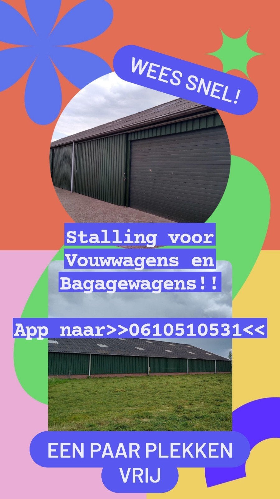Stalling voor Bagagewagens en Vouwwagens in Oosterwolde Gld, Particulier, Overige merken
