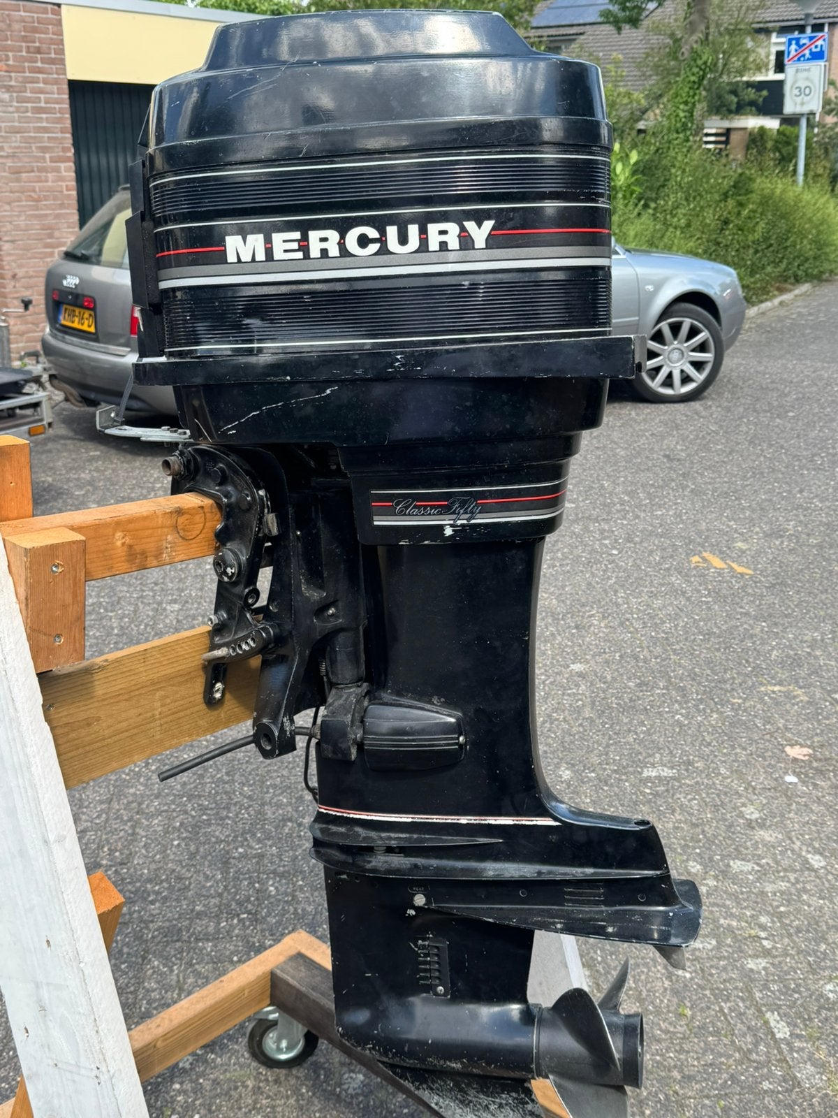 Mercury Classic Fifty 45PK 2-takt buitenboordmotor, Ophalen, Gebruikt, Met afstandsbediening, 30 pk of meer