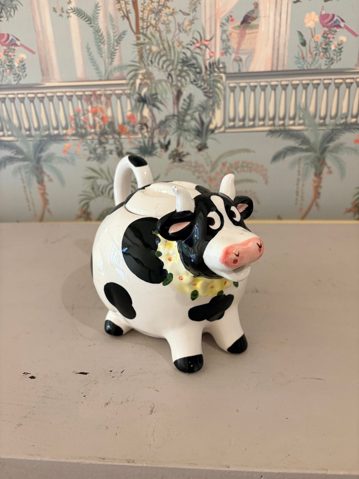Vintage "Daisy Cow" Koeien Theepot - Jaren '80, Ophalen of Verzenden