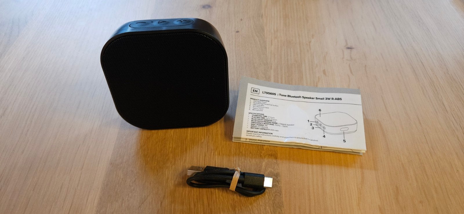 TONE BLUETOOTH SPEAKER SMALL R-ABS NIEUW 
9x9 cm, Overige typen, Nieuw, Bluetooth, Minder dan 60 watt