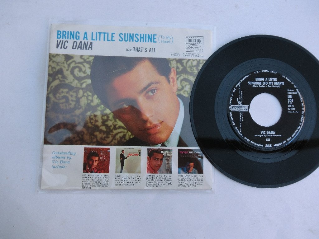 Vic Dana Bring a little sunshine, Ophalen of Verzenden, Zo goed als nieuw, 7 inch, Pop