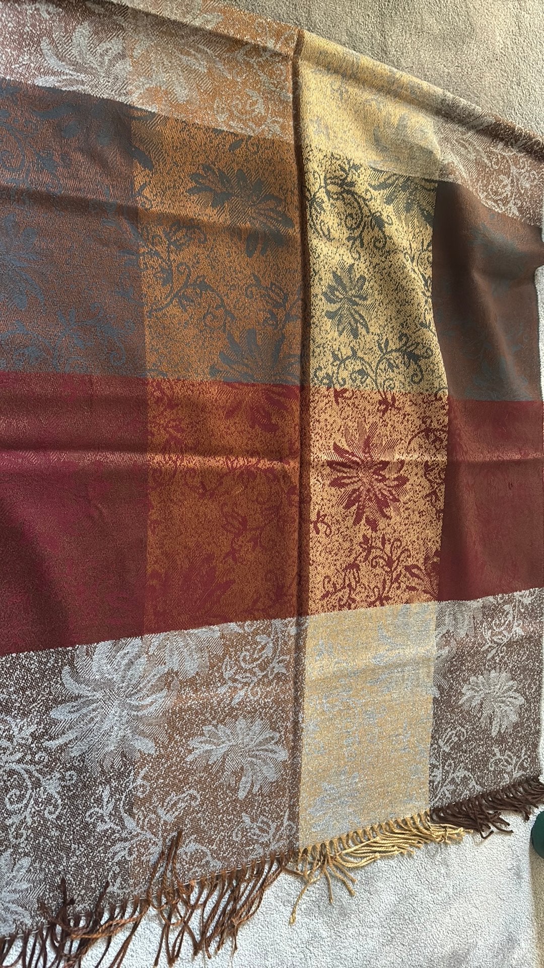 Luxe Jago 'Made in Italy' grote omslagdoek pashmina 180 x 75, Ophalen of Verzenden, Zo goed als nieuw, Maat 46/48 (XL) of groter