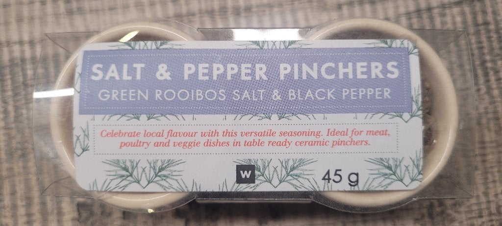 Nieuwe-Zuid-Afrikaanse Groene Rooibos Zout & Peper Pinchers, Overige typen, Nieuw, Ophalen of Verzenden, Steen/keramiek