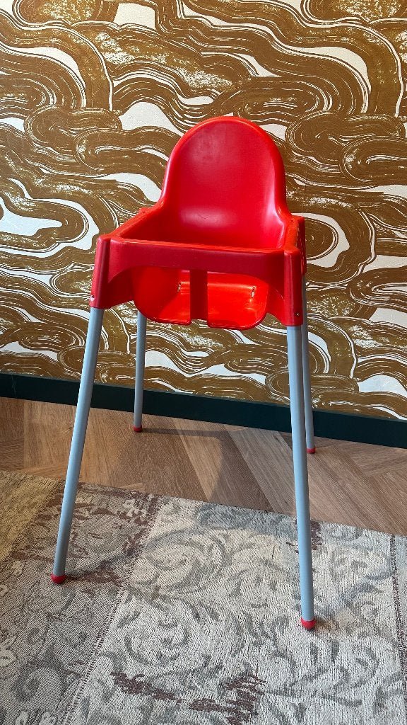IKEA ANTILOP kinderstoel rood, Ophalen of Verzenden, Gebruikt, Overige typen
