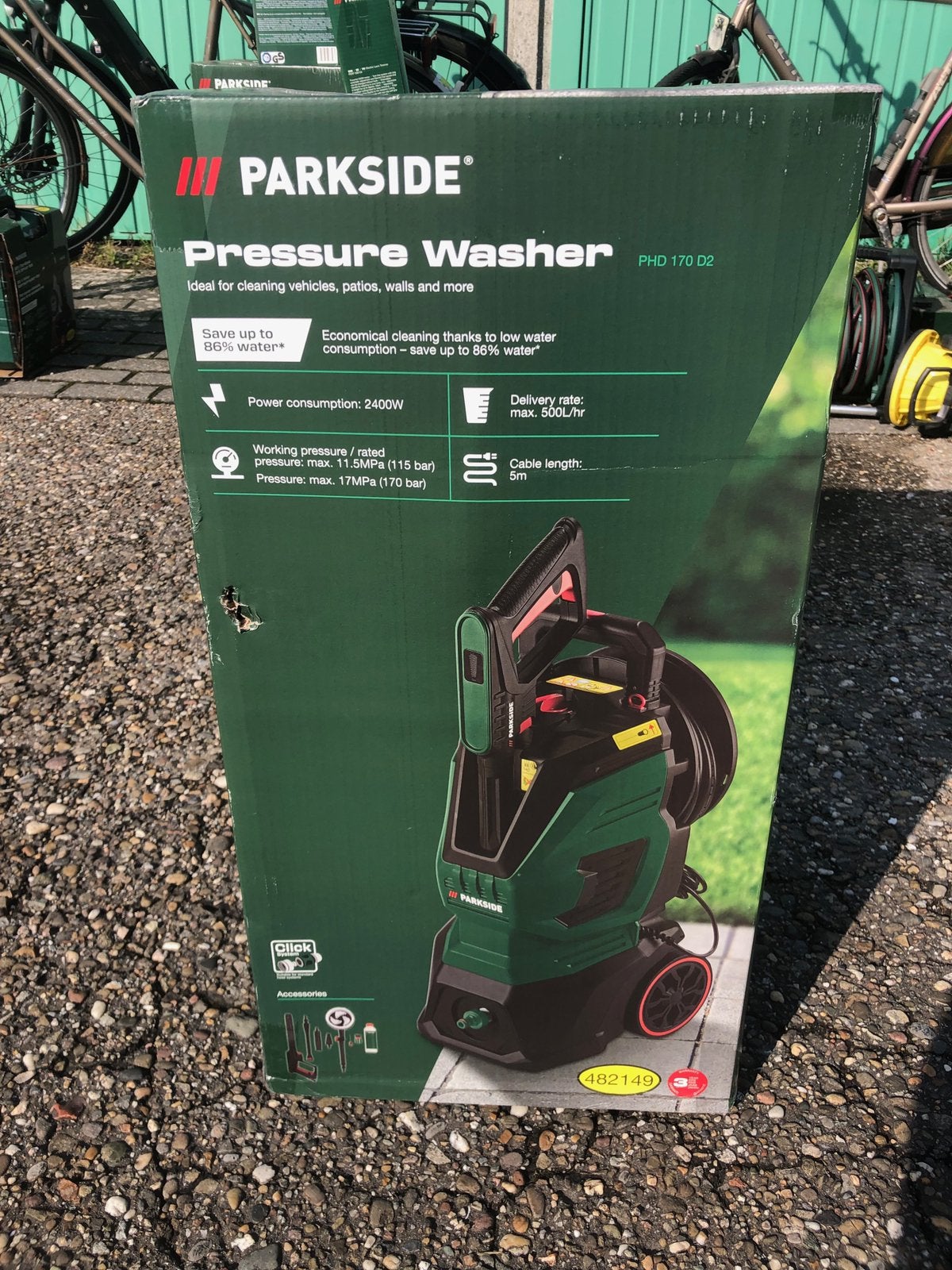 Hogedrukreiniger nieuw, Tuin en Terras, Ophalen, Nieuw, Elektrisch, Met regelbare waterdruk