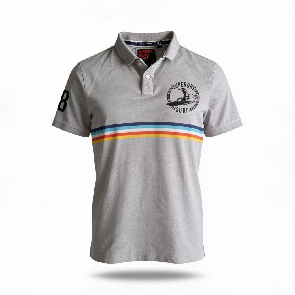 4x Superdry poloshirt (grijs) maat XL, Kleding | Heren, Maat 56/58 (XL), Ophalen of Verzenden, Grijs, Gedragen