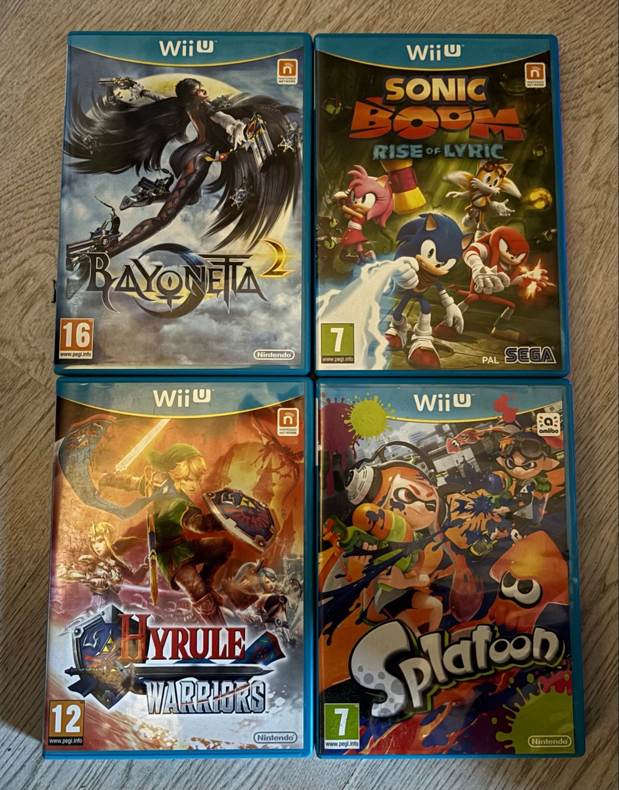 Wii U games: Bayonetta 2, Sonic Boom, Hyrule Warriors, Splat, Spelcomputers en Games, Avontuur en Actie, Gebruikt, Verzenden, 1 speler