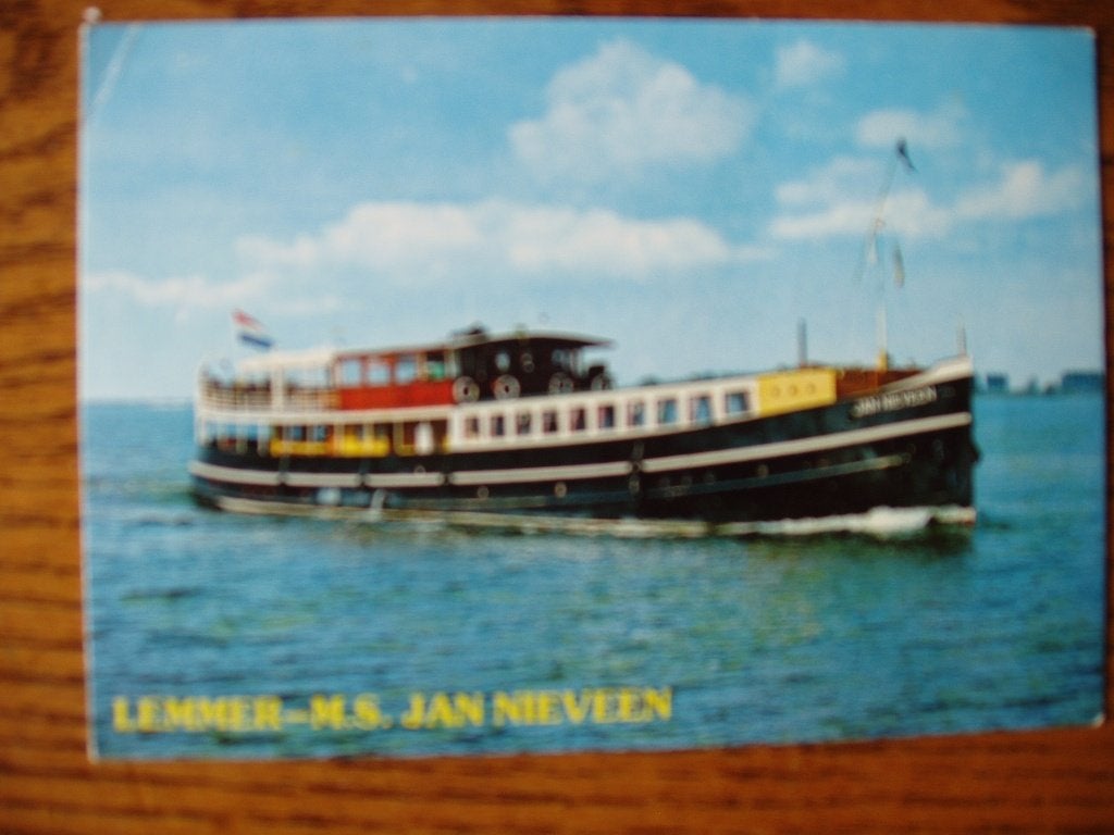 Lemmer Boot. M.S. Jan Nieveen, Ophalen of Verzenden, 1920 tot 1940, Ongelopen, Friesland