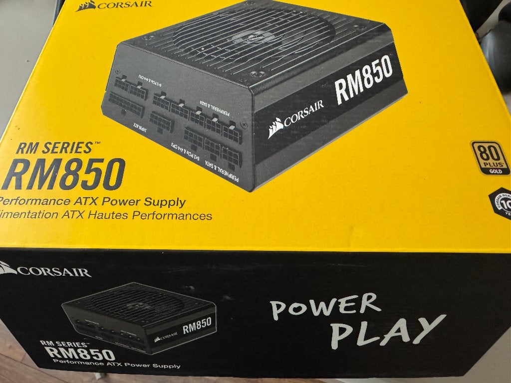 Corsair RM850 80 plus gold pc voeding, Computers en Software, Interne voedingen, Ophalen of Verzenden, Zo goed als nieuw