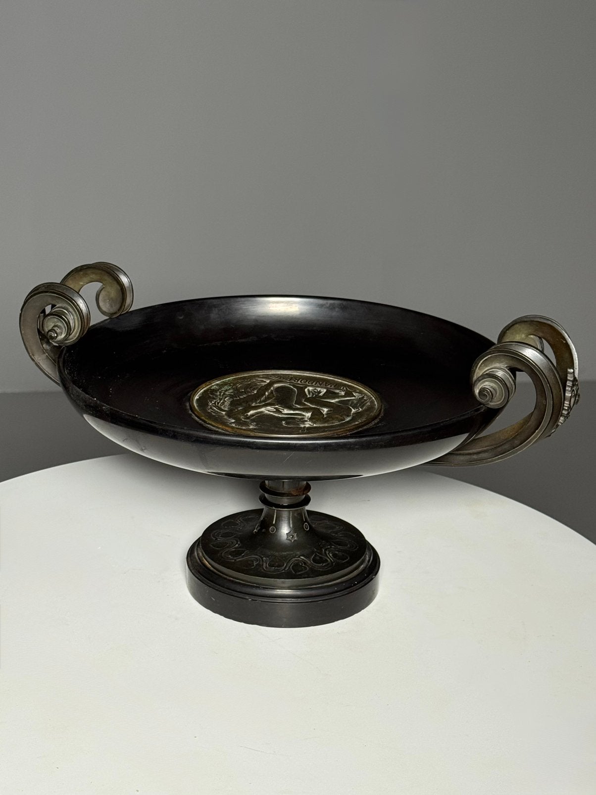 Bronzen Tazza 19e eeuw, Ophalen of Verzenden