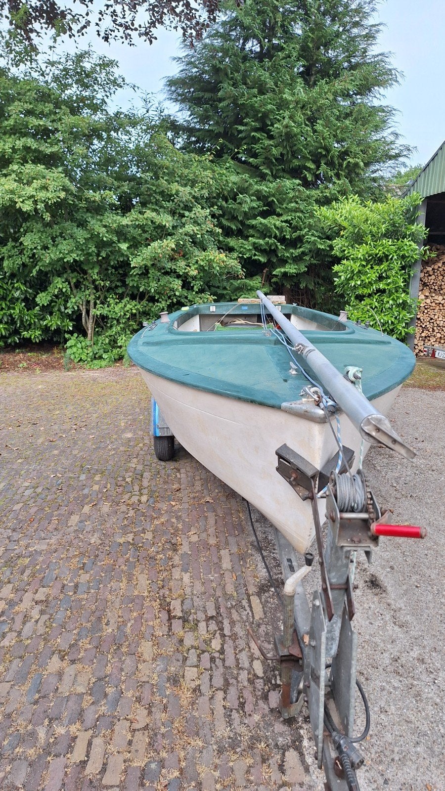 Volksboot 4.80 m, nieuw want, inclusief trailer, Ophalen, Gebruikt, 3 tot 6 meter, Minder dan 15 m²