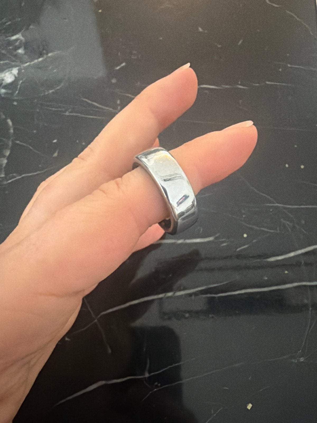 Oura Ring Gen 3 Zilver - Maat 10, Gebruikt, Ophalen of Verzenden, Waterdicht, Android