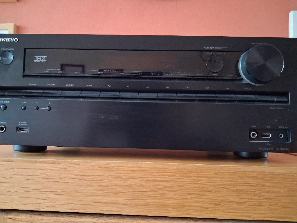Onkyo TX-nr616 reciever, Ophalen, Gebruikt, 120 watt of meer, Onkyo