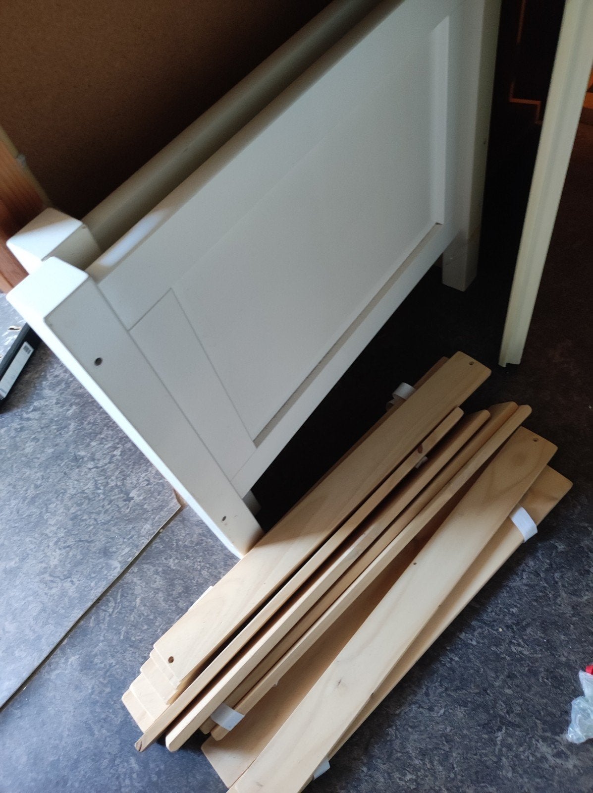 Bopita Kinderbed 150x70 cm compleet met matras, Ophalen, Gebruikt, Wit, 190 cm of minder