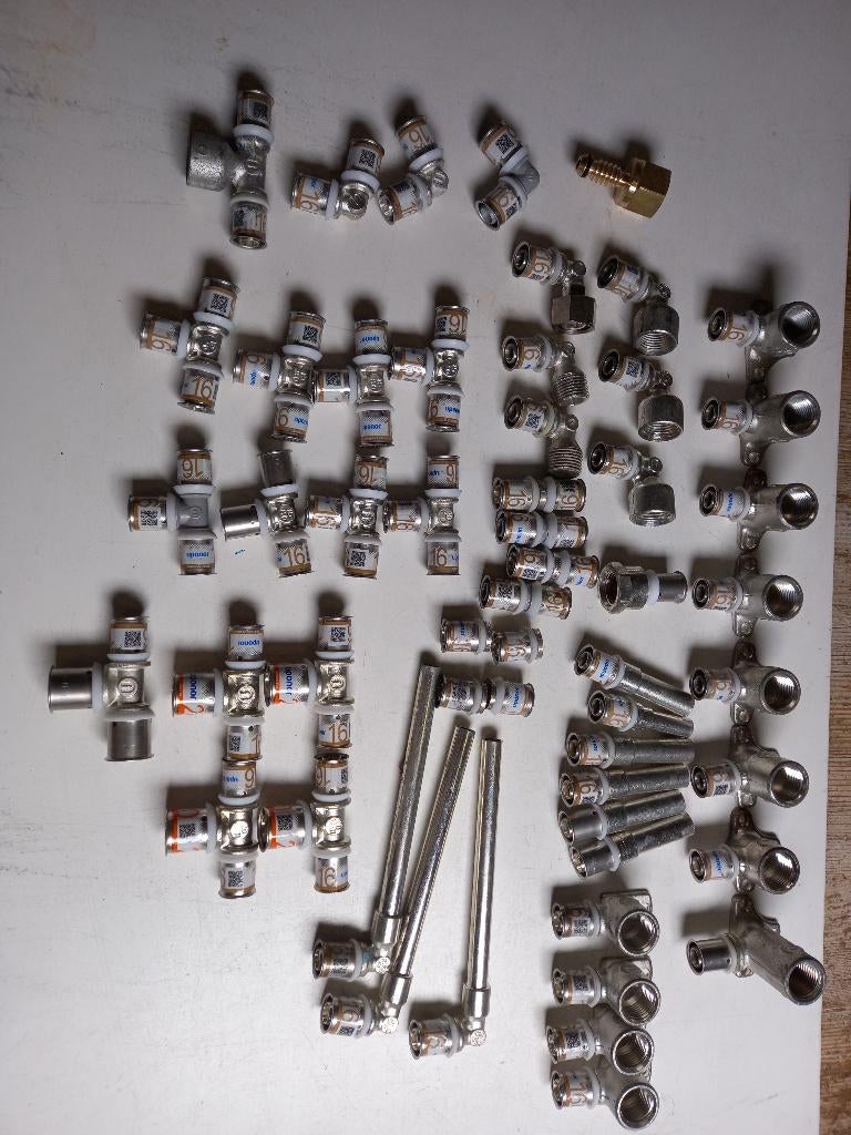 uponor koppelingen 16 20 25 32, Ophalen of Verzenden, Nieuw, Koper, Overige typen
