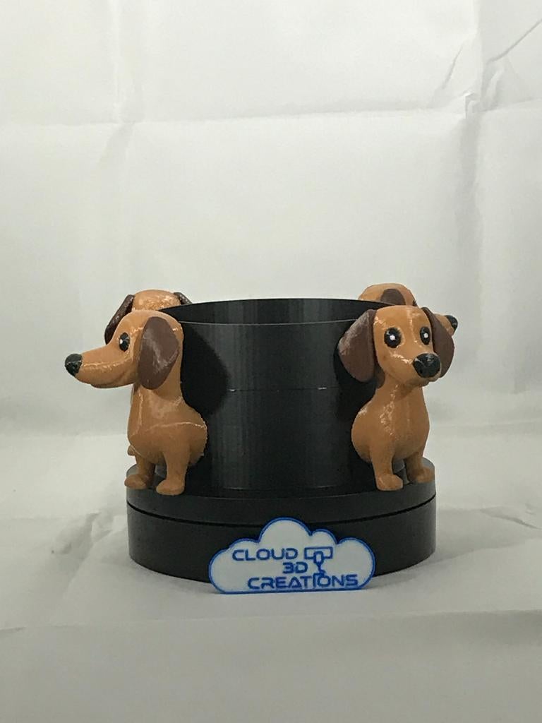 teckel bakje/ bloempot - 3D print, Overige materialen, Rond, Ophalen of Verzenden, Binnen