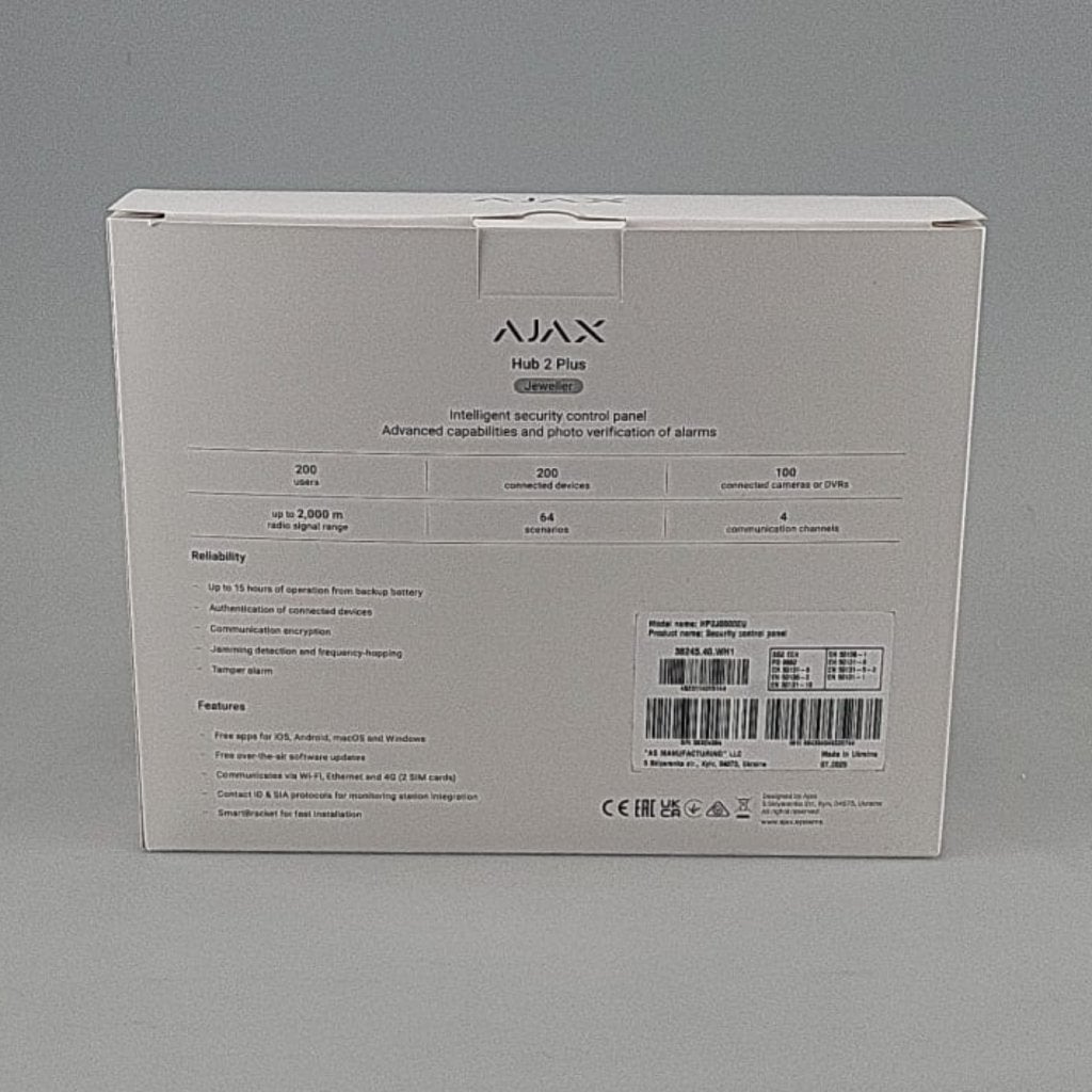 Ajax Hub 2 Plus Wit | Nieuw, Flex Ltd., Nieuw, https://flex.com/contact-us, Nobelstraat 10, 5807 GA Oostrum LB, Limburg, Nederland
