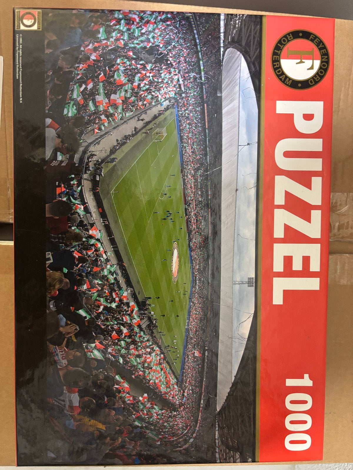 Feyenoord Stadion De Kuip Legpuzzel 1000 stukjes, Ophalen of Verzenden, 500 t/m 1500 stukjes, Gebruikt, Legpuzzel