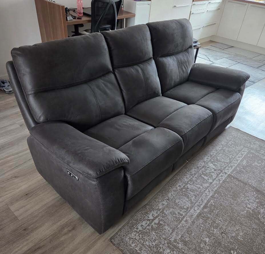 relaxbank 3 zit met 2 relaxstukken, Huis en Inrichting, Banken | Bankstellen, Ophalen, 150 tot 200 cm, Driepersoons, Rechte bank