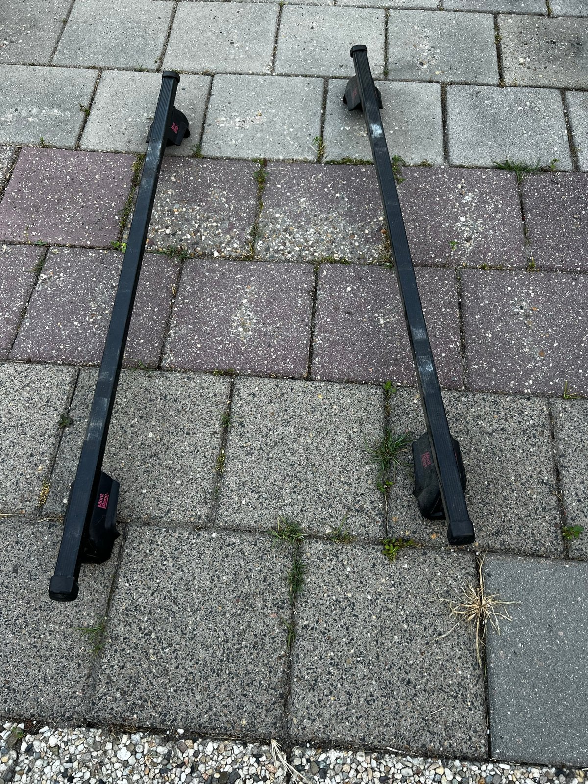Mont Blanc dakdragers voor hoge dakrails universeel, Auto diversen, Dakdragers, Gebruikt, Ophalen
