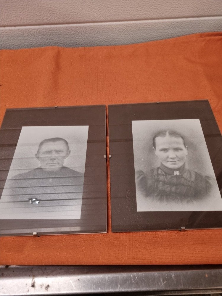oude portretten van stel in glas lijst, Ophalen of Verzenden, 'T Olde Gre-j, Info@toldegrej.nl, Endepoelstraat 20f Didam