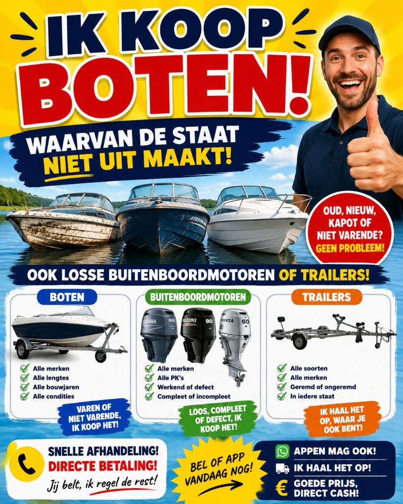 !!Boten INKOOP!!, Ophalen, Nieuw