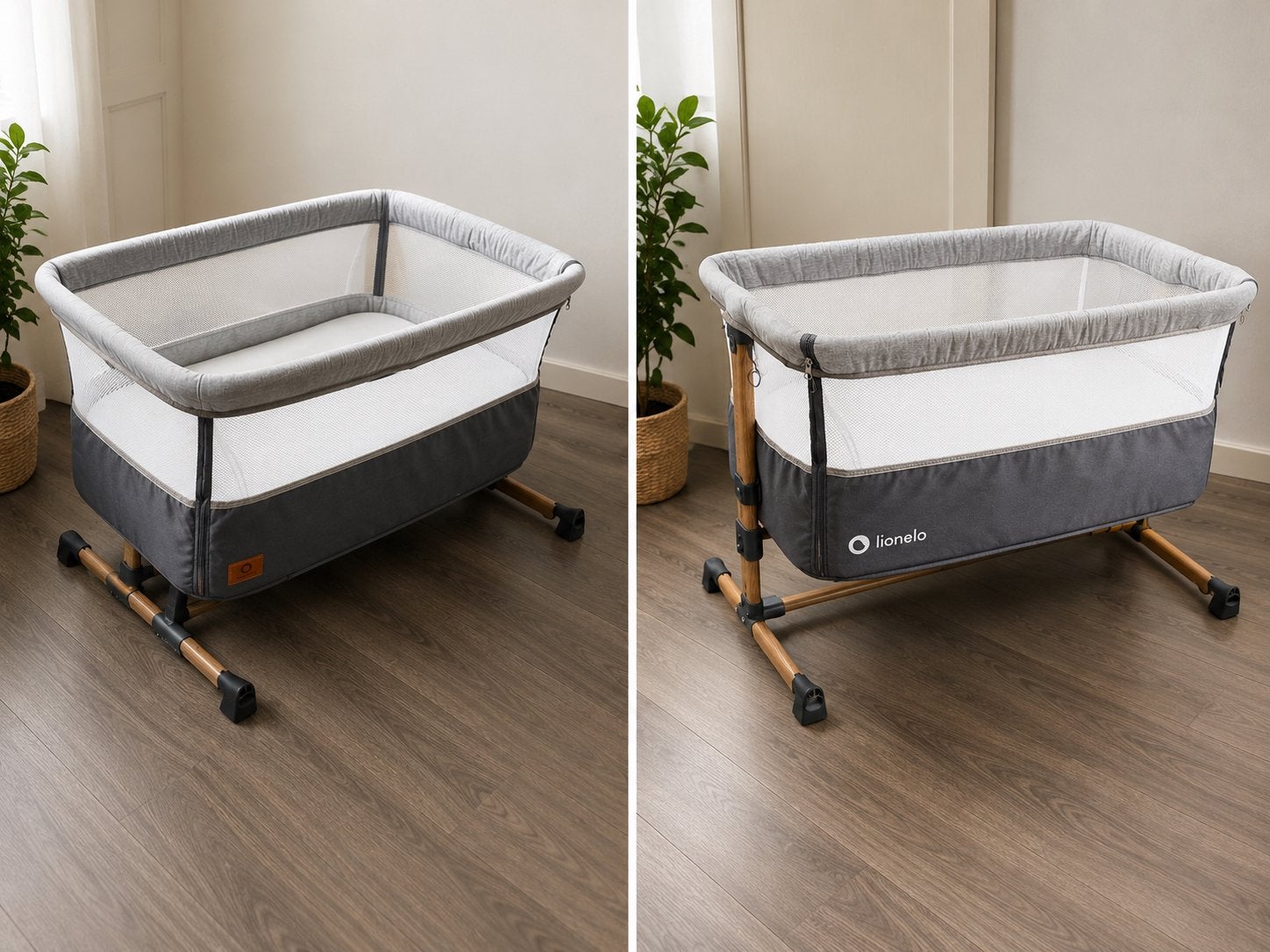 Lionelo Co-sleeper met lichte beschadiging, Ophalen, Gebruikt, Reisbedje
