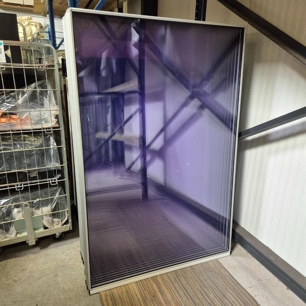 plexiglas windschermen met aluminium omranding 193x120 cm