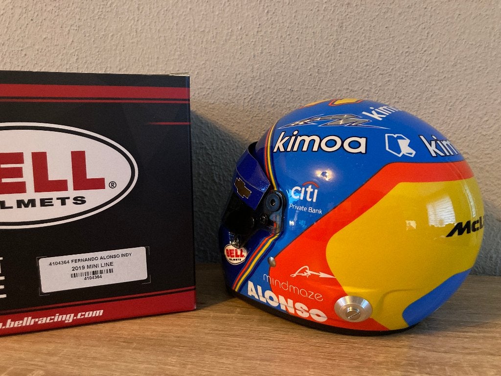 ✅ Fernando Alonso 1:2 helm Indy 500 2019 Chevrolet Mclaren, Ophalen of Verzenden, Nieuw, Formule 1