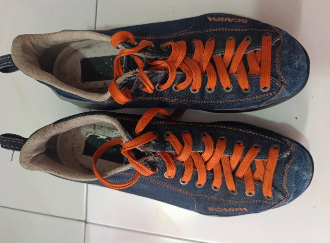 Wandelschoenen Scarpa Mojito Denim duurzaam milieubewust 41, Sport en Fitness, Ophalen of Verzenden, Gebruikt, Schoenen