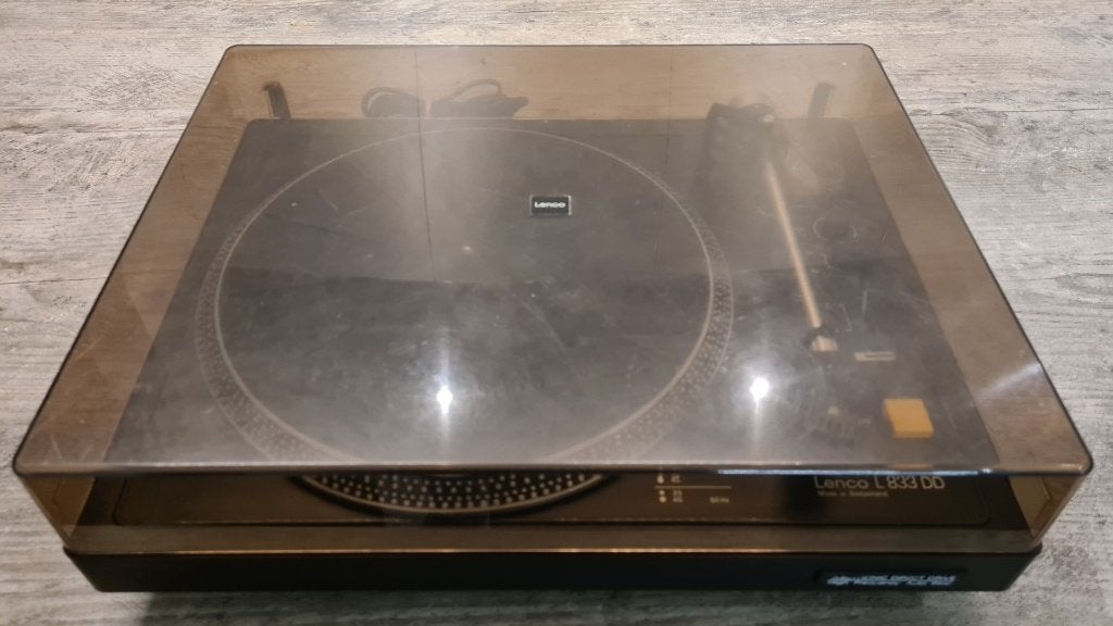 Lenco L833dd platenspeler met prachtig AT 14Sa catridge, Ophalen of Verzenden, Zo goed als nieuw, Overige merken
