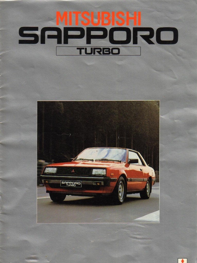 Folder Mitsubishi Sapporo Turbo 1982, Ophalen of Verzenden, Gelezen, Mitsubishi