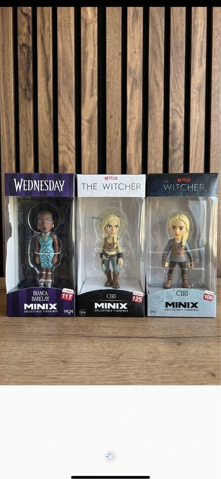Minix Collectible Figuren: Wednesday & The Witcher, Verzamelen, Ophalen of Verzenden, Nieuw
