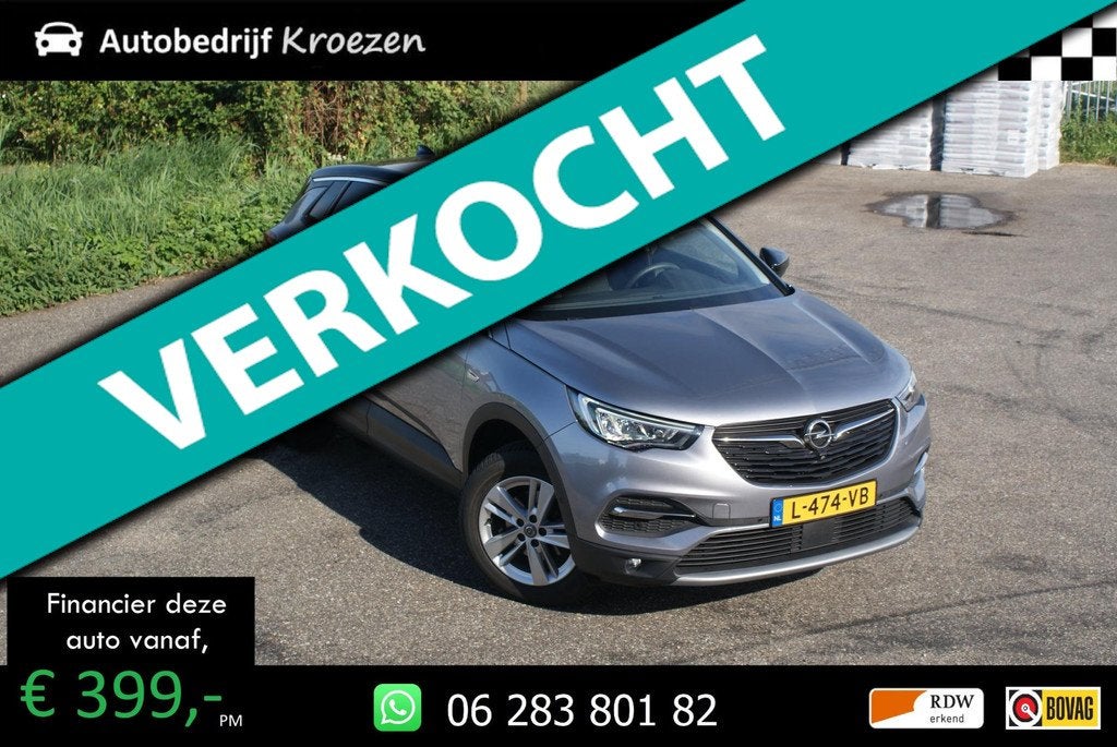 Opel Grandland X 1.2 Turbo Elegance | Org NL | Camera | Crui, Voorwielaandrijving, Gebruikt, 1199 cc, Origineel Nederlands