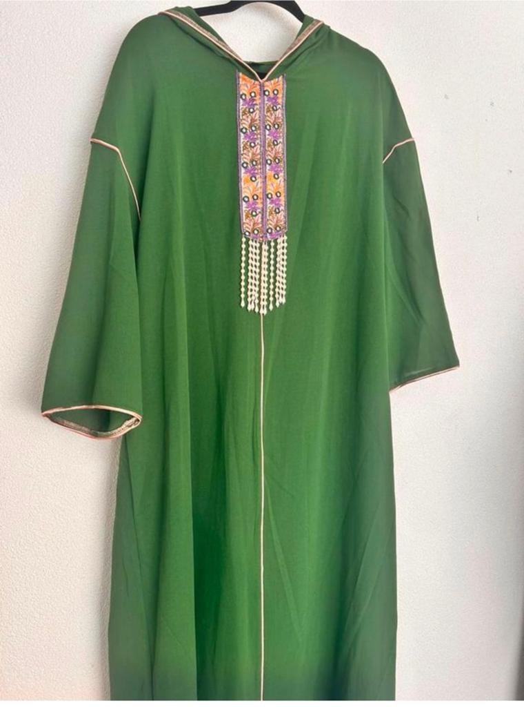 Marokkaanse djelaba jalaba groen maat l/xl, Kleding | Dames, Gelegenheidskleding, Overige typen, Maat 46/48 (XL) of groter, Ophalen of Verzenden