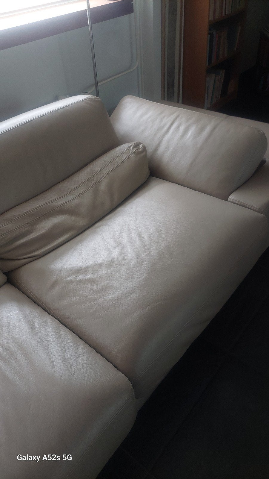 Hoekbankstel, Roche Bobois,  leer, 350/240 cm, diep 110 cm., Huis en Inrichting, Banken | Bankstellen, Ophalen, Zo goed als nieuw
