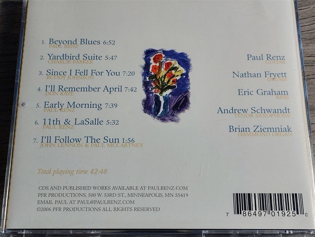 Paul Renz ‎- Beyond Blues, Ophalen of Verzenden, Zo goed als nieuw, Jazz
