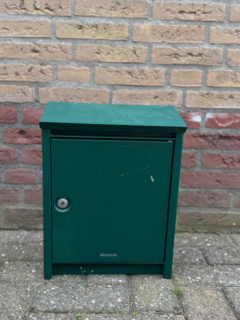 Brabantia Brievenbus - Groen, Gebruikt, Tuin en Terras, Ophalen of Verzenden, Gebruikt, Staal, Wandbrievenbus
